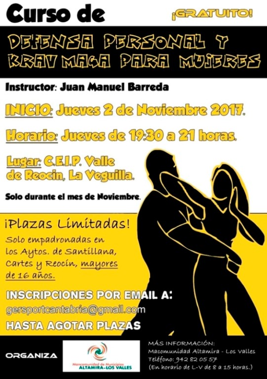 La Mancomunidad Altamira-Los Valles pondrá en marcha un curso de defensa personal dirigido a mujeres